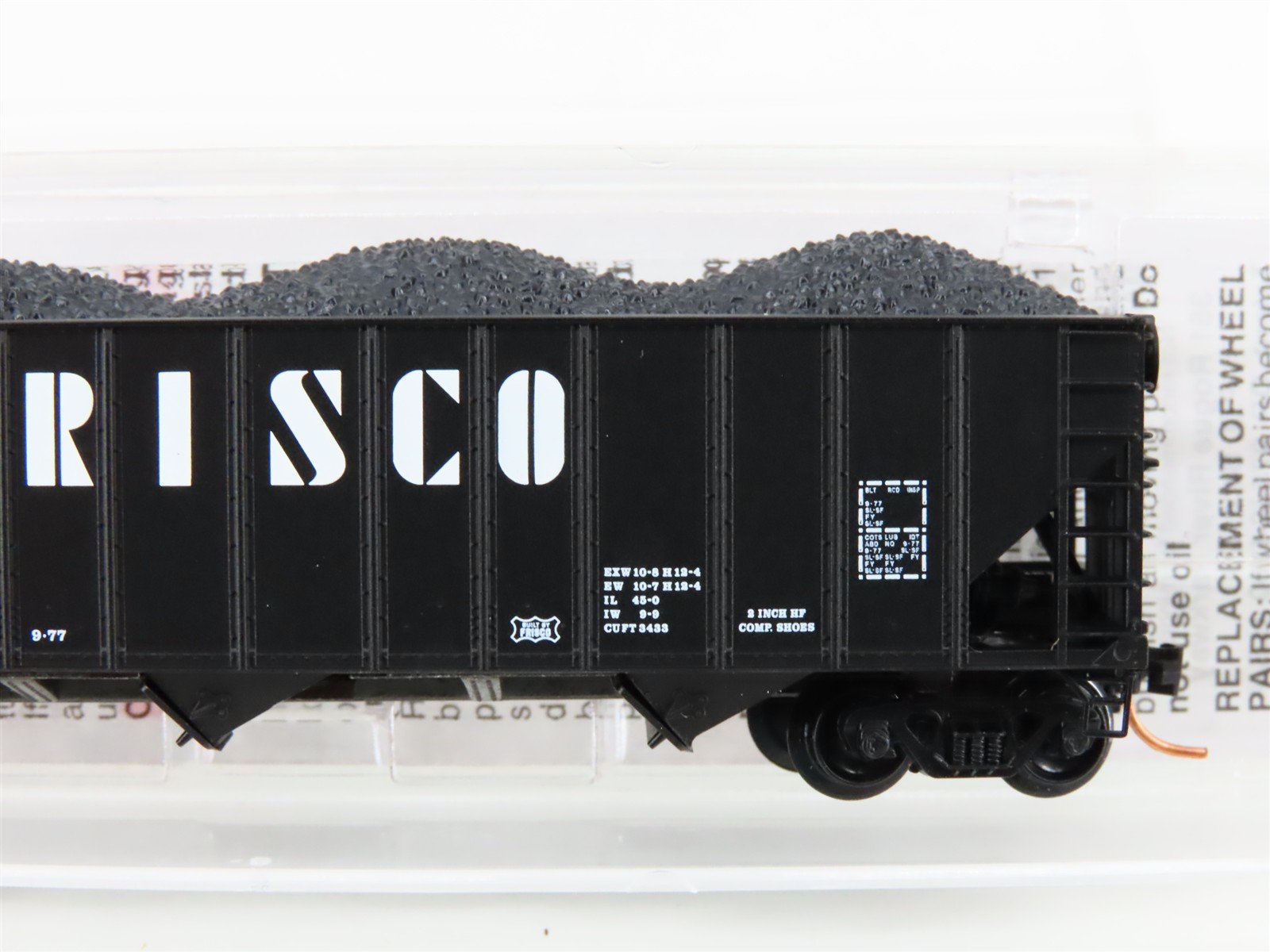 N Scale Micro-Trains MTL 10800170 SL-SF Frisco 3-Bay Hopper #88470 w/ Coal Load