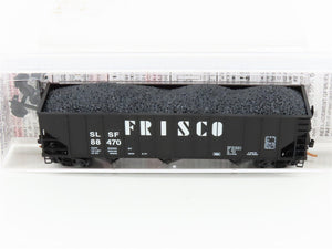 N Scale Micro-Trains MTL 10800170 SL-SF Frisco 3-Bay Hopper #88470 w/ Coal Load