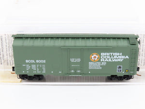 N Scale Micro-Trains MTL 21230 BCOL British Columbia 40' Plug Door Box Car #8002