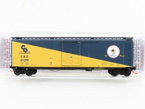 N Scale Micro-Trains MTL 03100072 C&O The Chessie Route 50' Box Car #21299