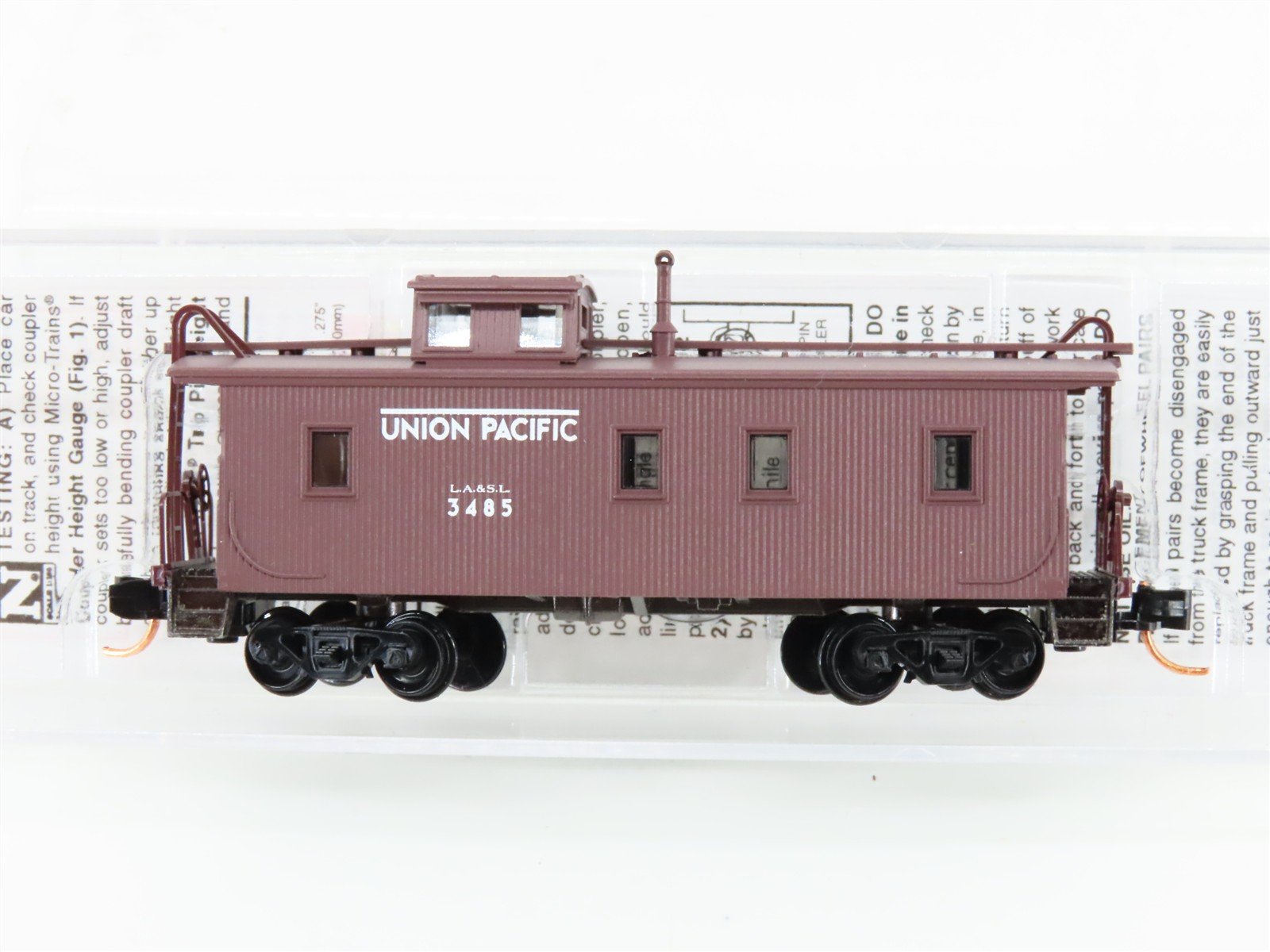 N Scale Micro-Trains MTL 05000010 LA&SL Union Pacific 34' Caboose #3485