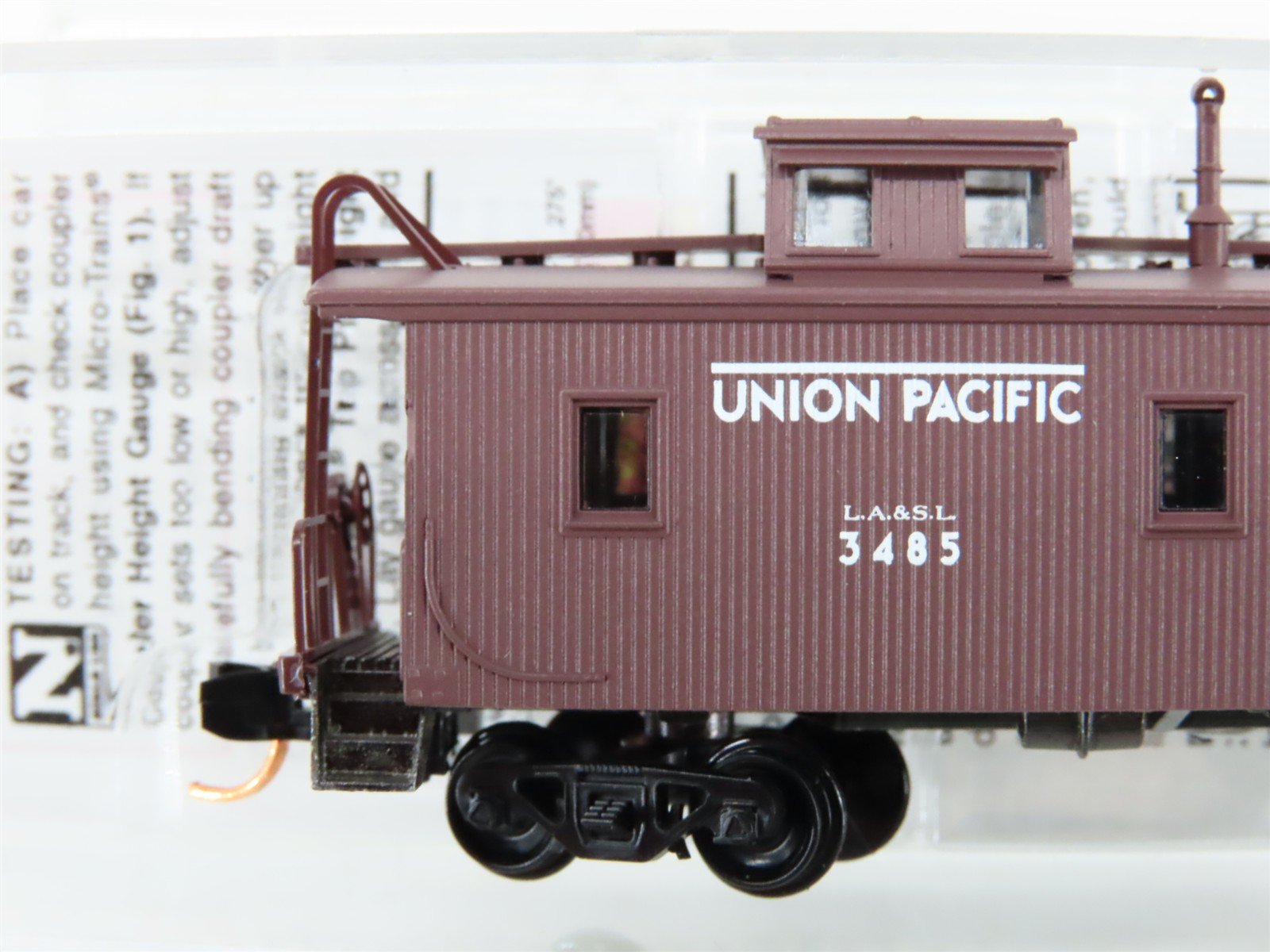 N Scale Micro-Trains MTL 05000010 LA&SL Union Pacific 34' Caboose #3485
