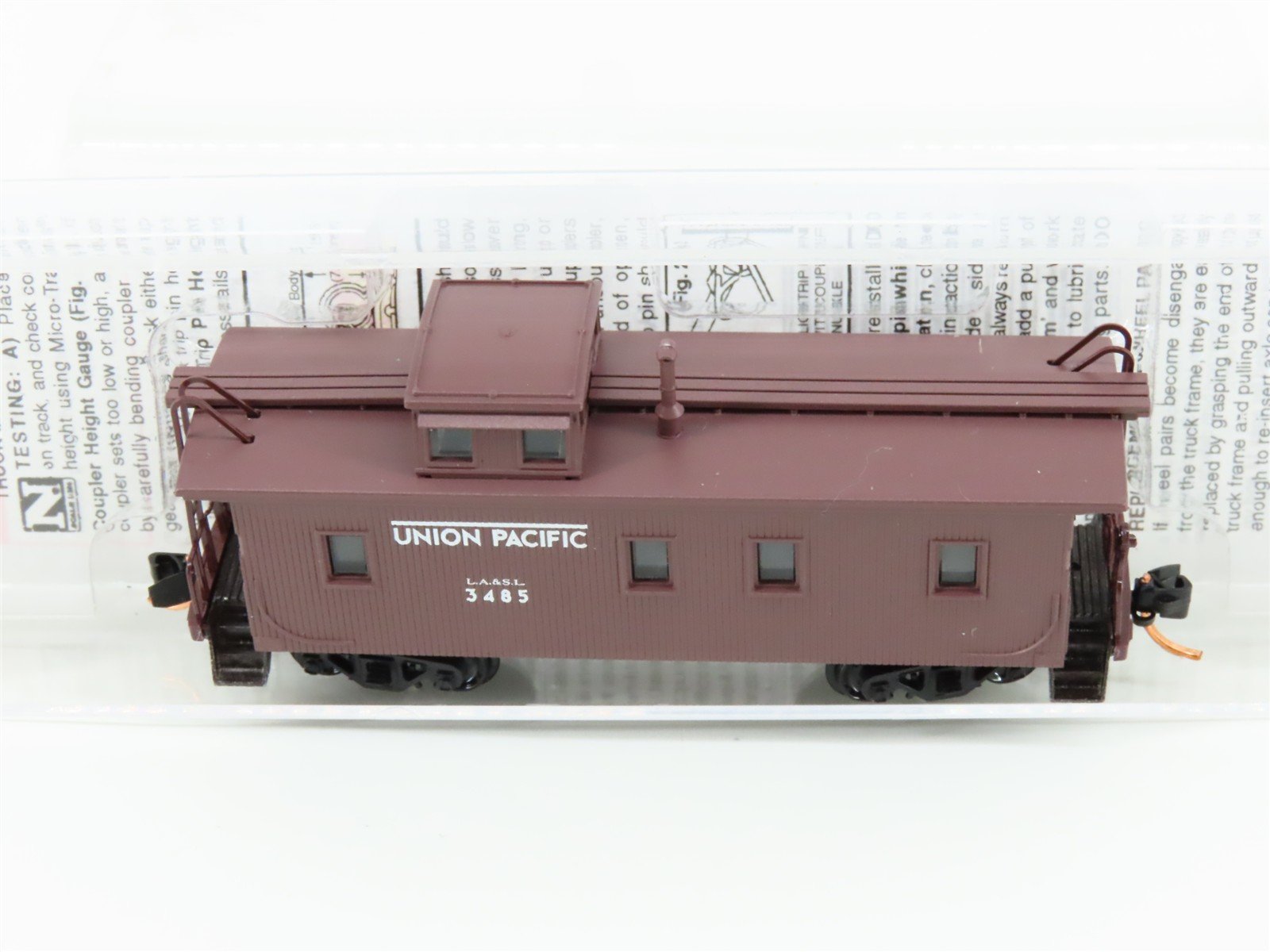 N Scale Micro-Trains MTL 05000010 LA&SL Union Pacific 34' Caboose #3485
