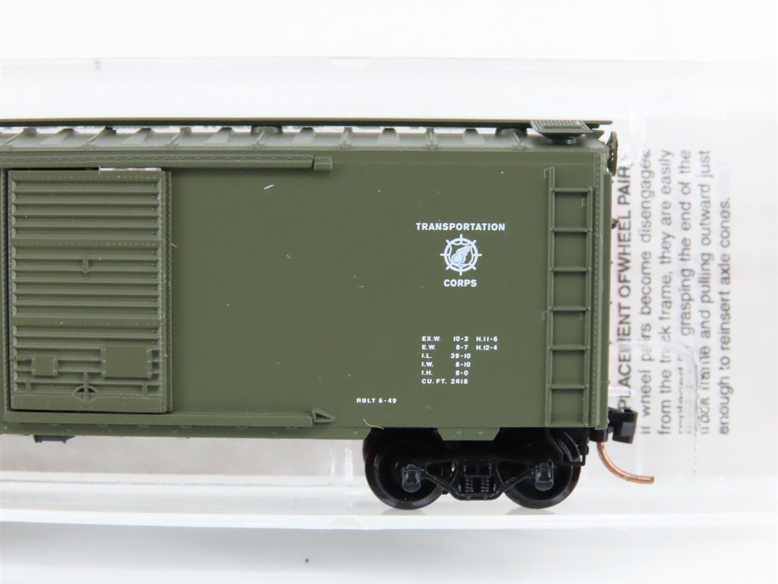 N Scale Micro-Trains MTL 20456 USAX United States Army 40' Box Car #24679