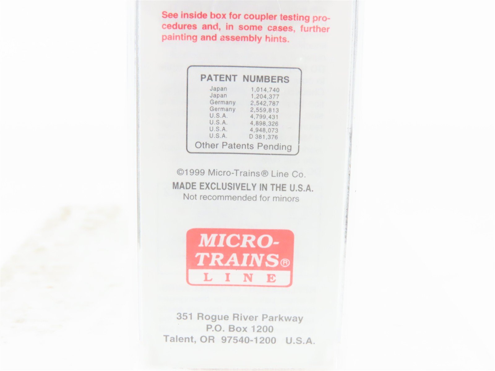 N Scale Micro-Trains MTL 20456 USAX United States Army 40' Box Car #24679