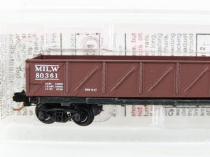 N Scale Micro-Trains MTL 60010 CMStP&P MILW Milwaukee Road 50' Gondola #80361