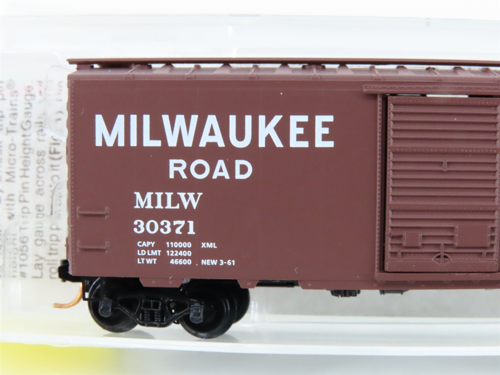 N Scale Micro-Trains MTL 20526 MILW Milwaukee Road 40' Single Door Boxcar #30371