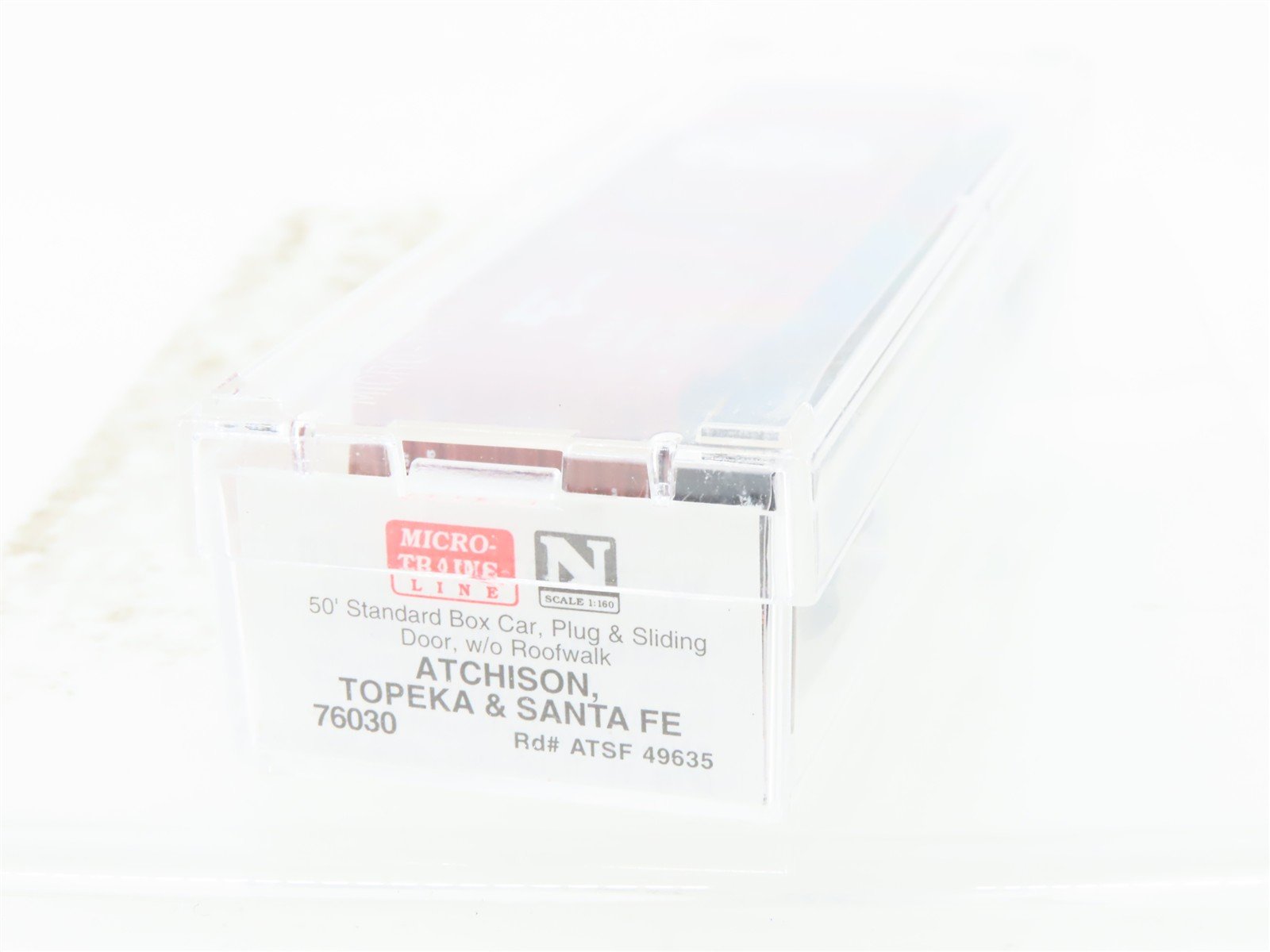 N Scale Micro-Trains MTL 76030 ATSF Santa Fe Shock Control 50' Box Car #49635