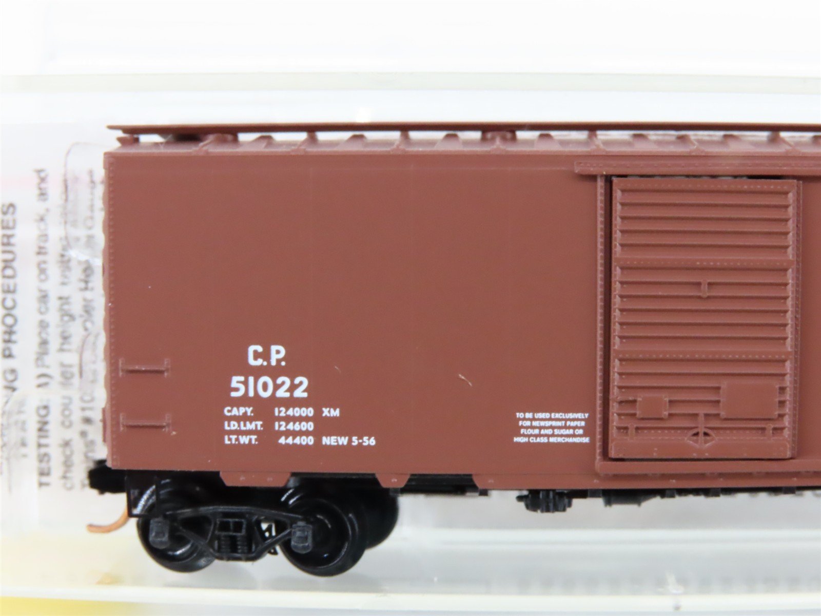 N Scale Micro-Trains MTL 20436 CP Canadian Pacific 40'Single Door Box Car #51022