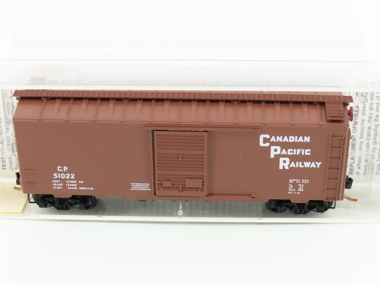 N Scale Micro-Trains MTL 20436 CP Canadian Pacific 40'Single Door Box Car #51022
