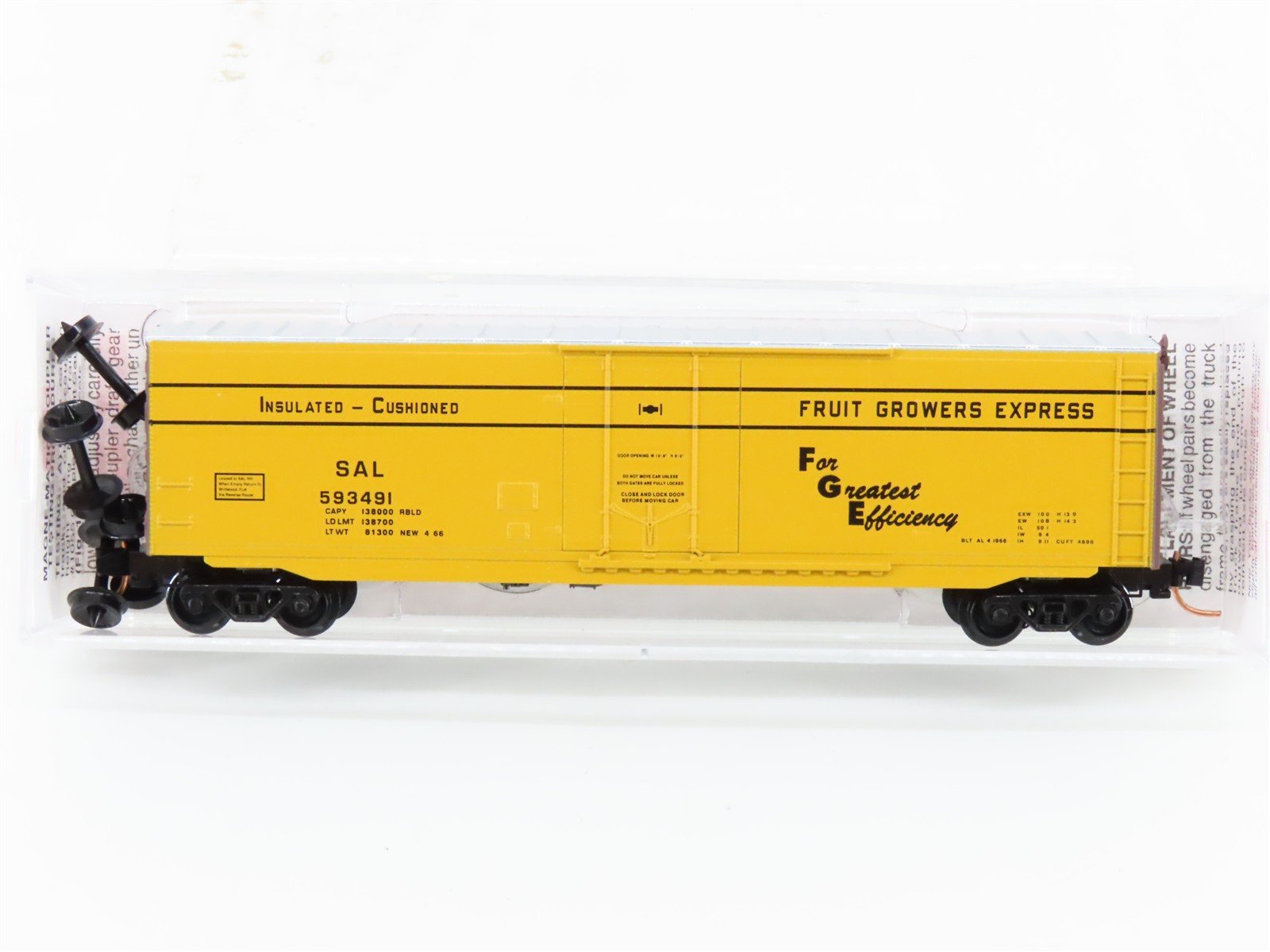 N Scale Micro-Trains MTL 03800380 SAL Fruit Growers Express 50' Box Car #593491