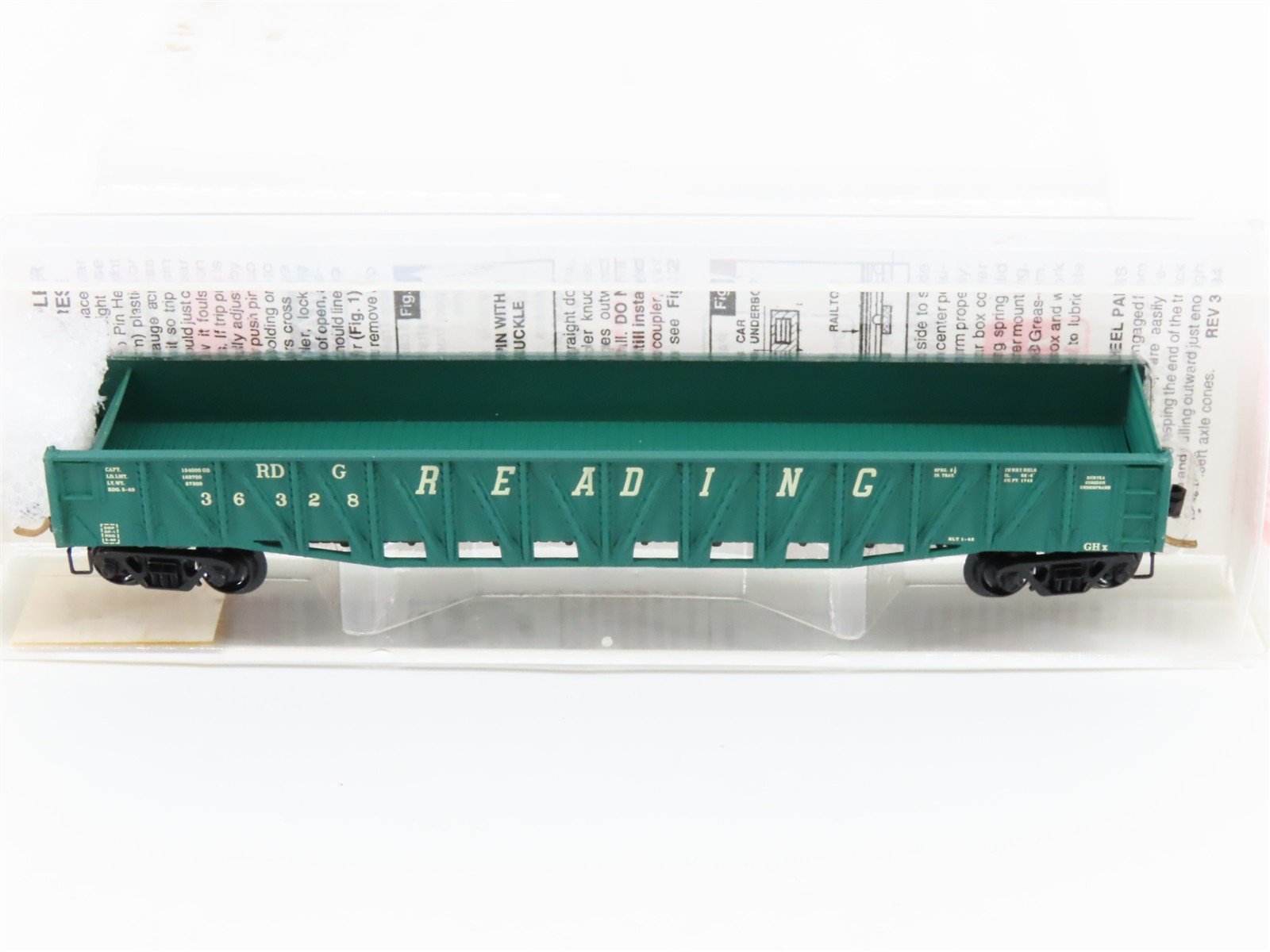 N Scale Micro-Trains MTL 62060 RDG Reading 50' Fishbelly Sides Gondola #36328