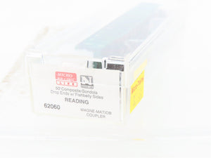 N Scale Micro-Trains MTL 62060 RDG Reading 50' Fishbelly Sides Gondola #36328