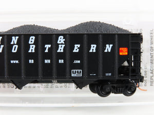 N Micro-Trains MTL 108080 RBMN Reading & Northern 3-Bay Hopper #7286 w/ Load