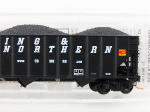 N Micro-Trains MTL 108090 RBMN Reading & Northern 3-Bay Hopper #7410 w/ Load