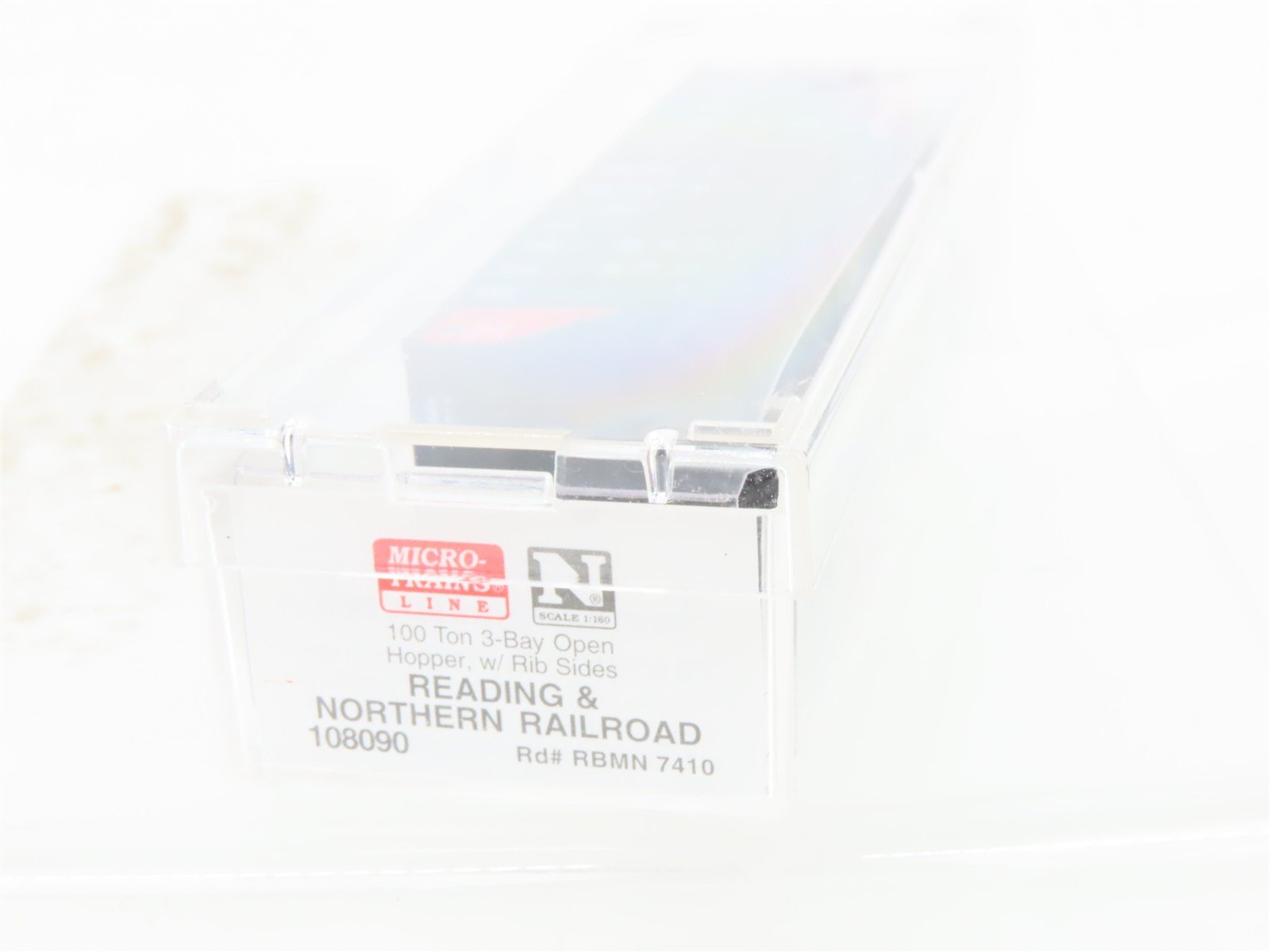 N Micro-Trains MTL 108090 RBMN Reading & Northern 3-Bay Hopper #7410 w/ Load