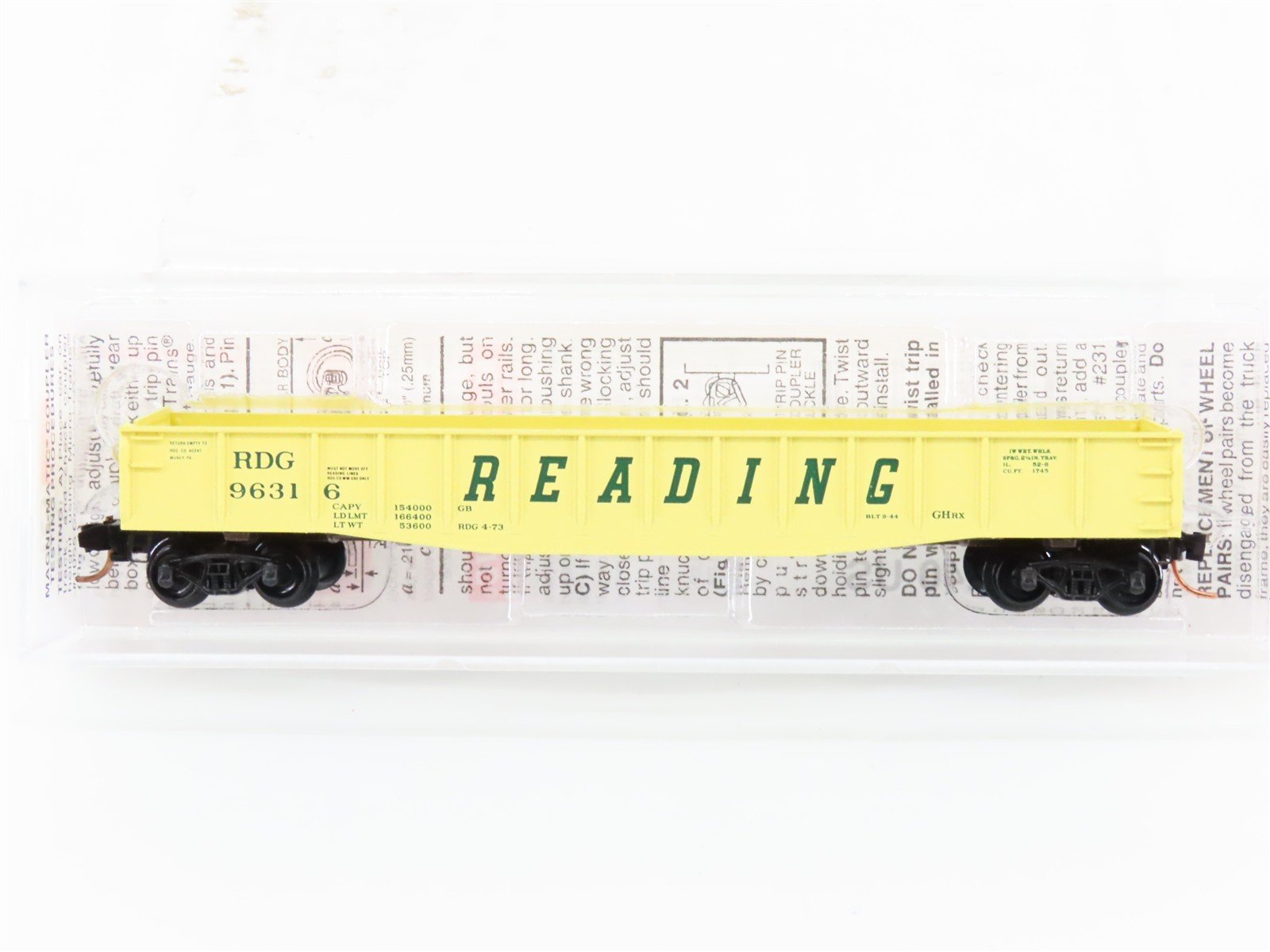 N Scale Micro-Trains MTL 46370 RDG Reading 40' Fishbelly Side Gondola #96316