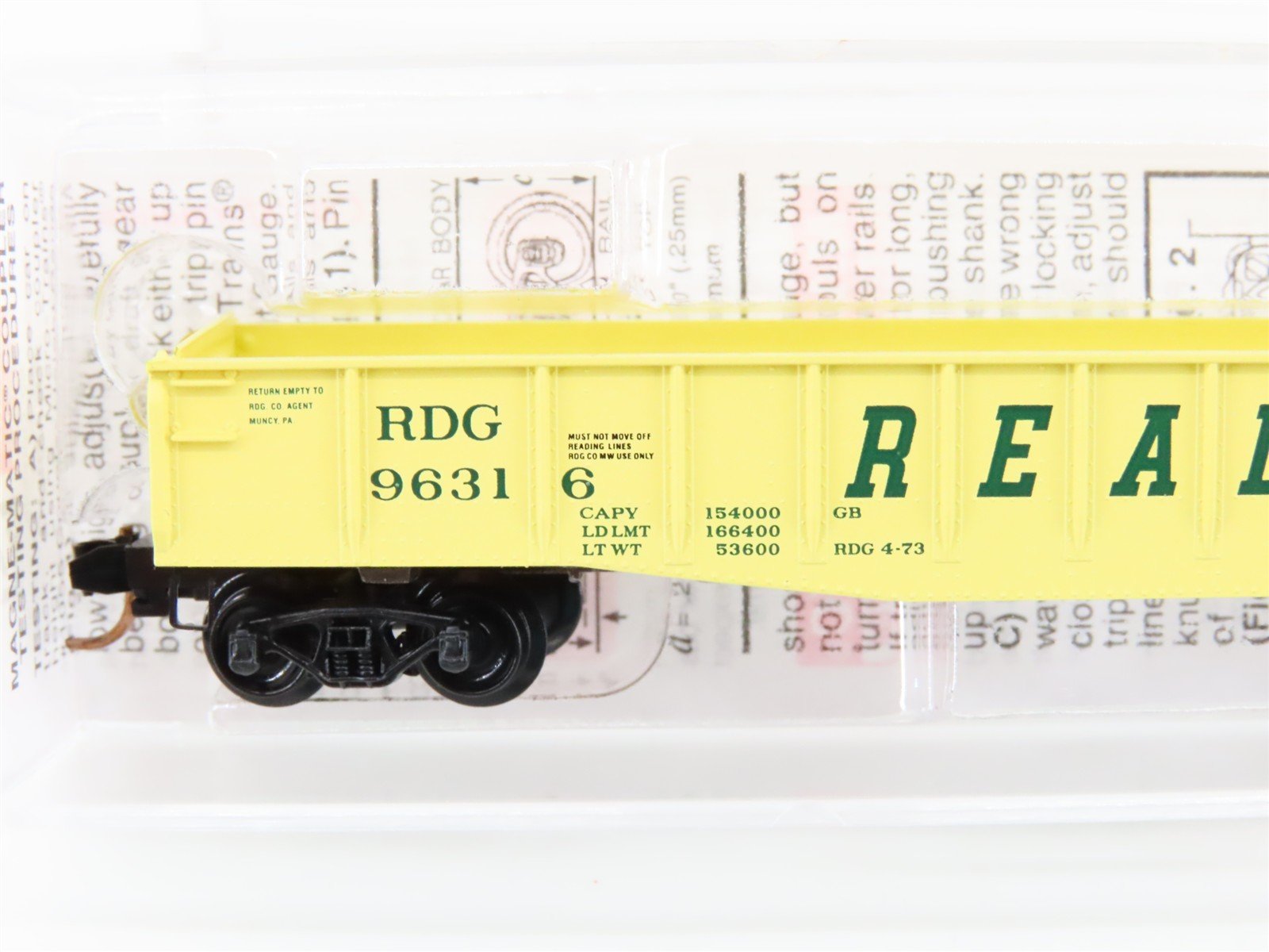 N Scale Micro-Trains MTL 46370 RDG Reading 40' Fishbelly Side Gondola #96316