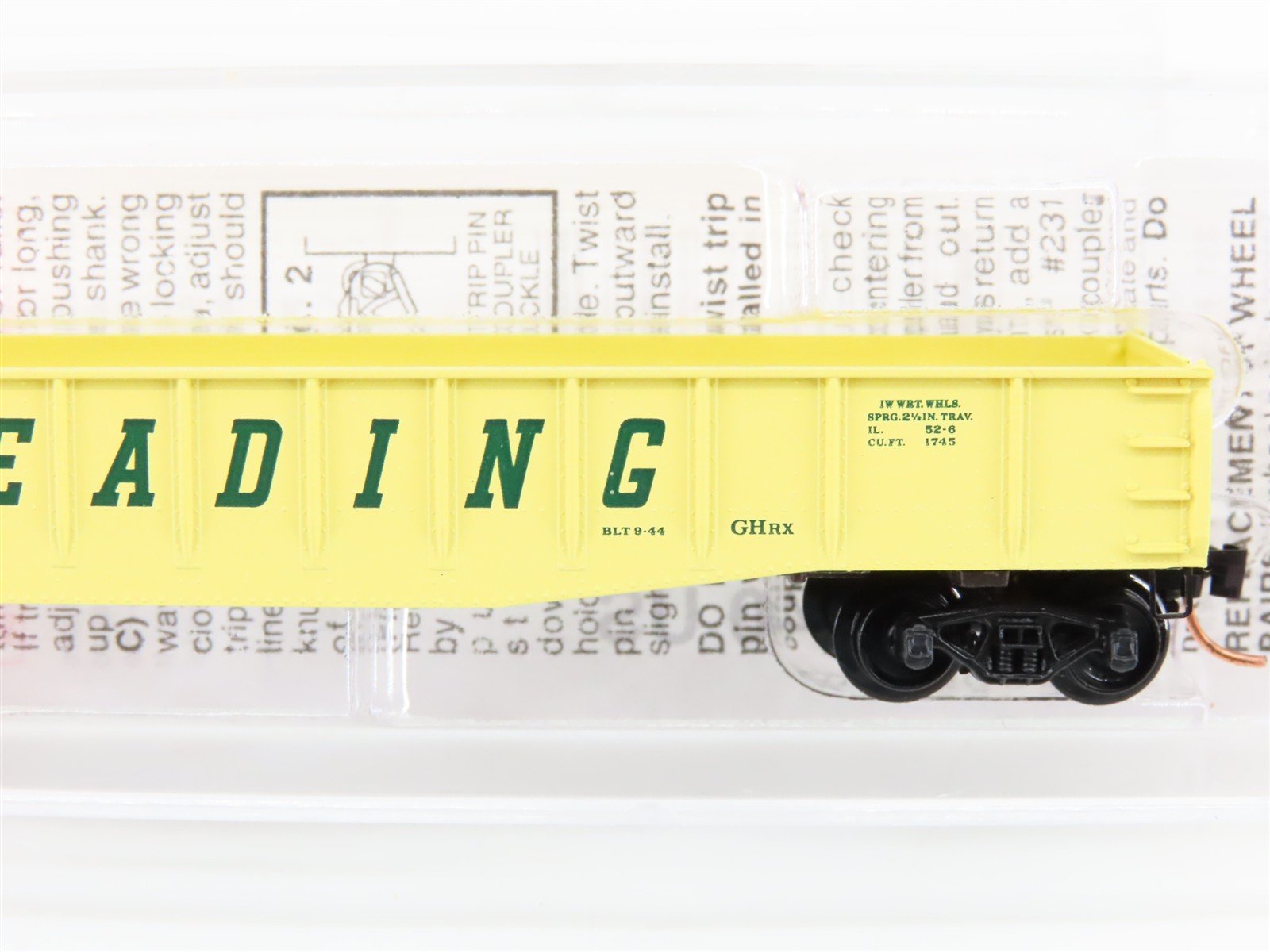 N Scale Micro-Trains MTL 46370 RDG Reading 40' Fishbelly Side Gondola #96316
