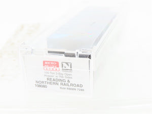 N Micro-Trains MTL 108080 RBMN Reading & Northern 3-Bay Hopper #7286 w/ Load