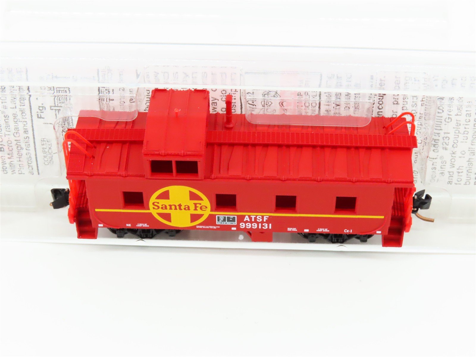 N Scale Micro-Trains MTL 100030 ATSF Santa Fe 36' Riveted Steel Caboose #999131