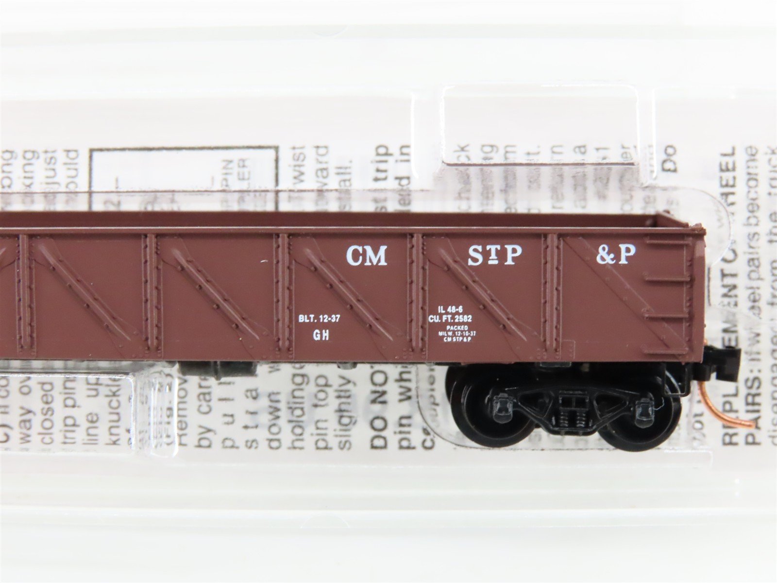 N Scale Micro-Trains MTL 60010 CMStP&P MILW Milwaukee Road 50' Gondola #80361