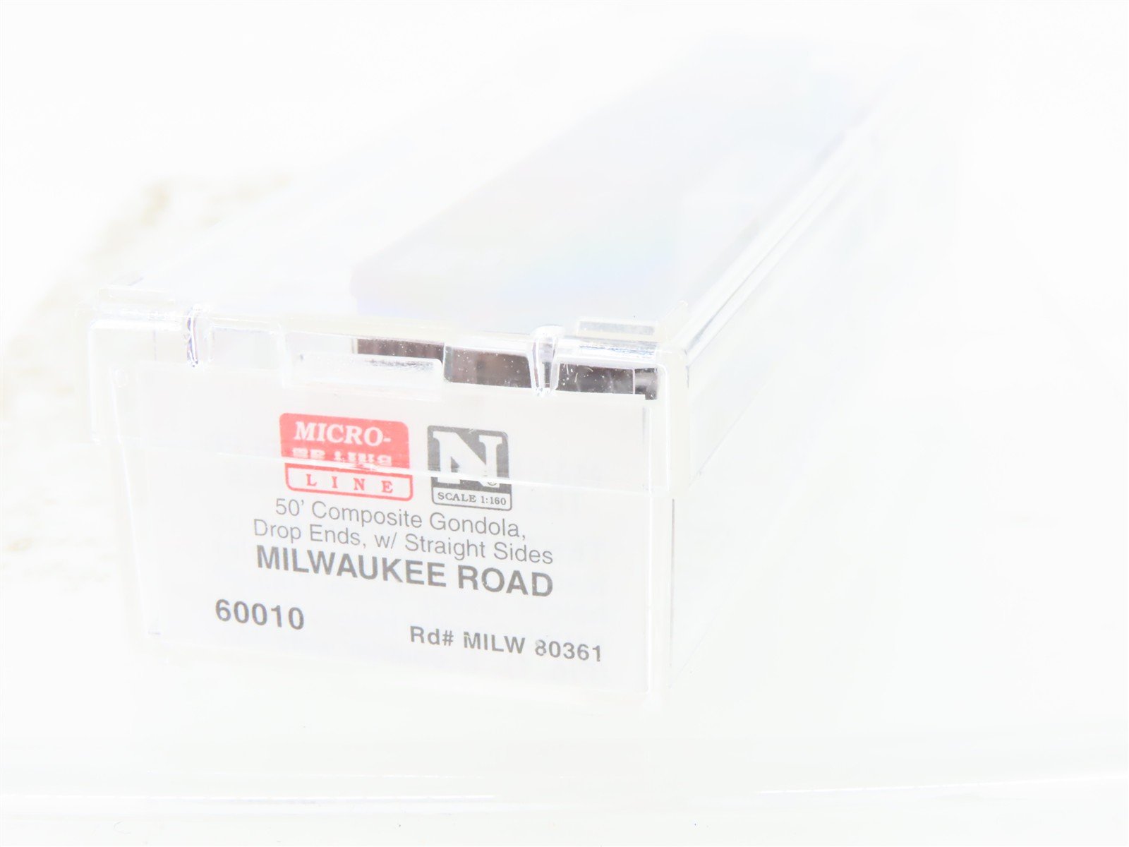 N Scale Micro-Trains MTL 60010 CMStP&P MILW Milwaukee Road 50' Gondola #80361