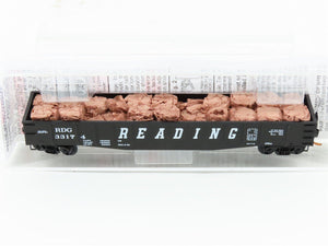 N Scale Micro-Trains MTL 10500150 RDG Reading 50' Gondola #3317 w/ Scrap Load