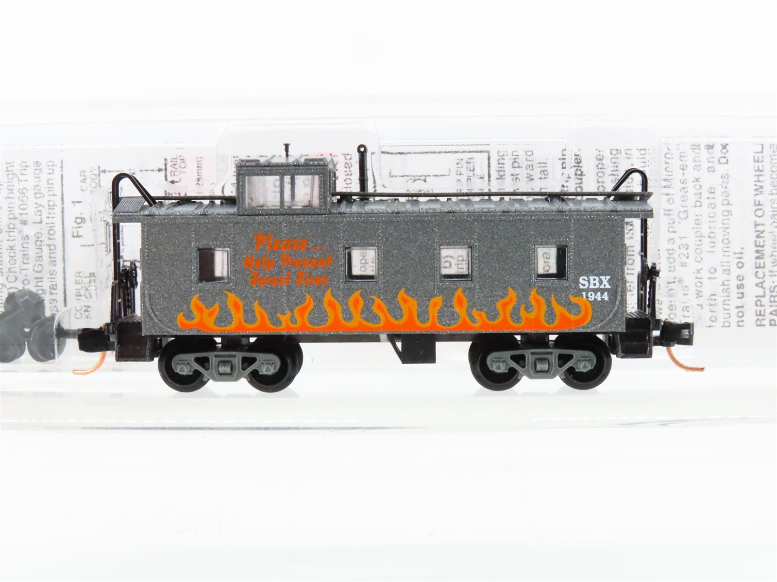 N Micro-Trains MTL 10000260 SBX Smokey Bear Forest Fire Prevention Caboose #1944