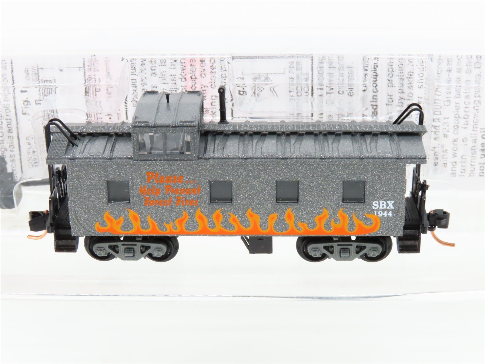 N Micro-Trains MTL 10000260 SBX Smokey Bear Forest Fire Prevention Caboose #1944