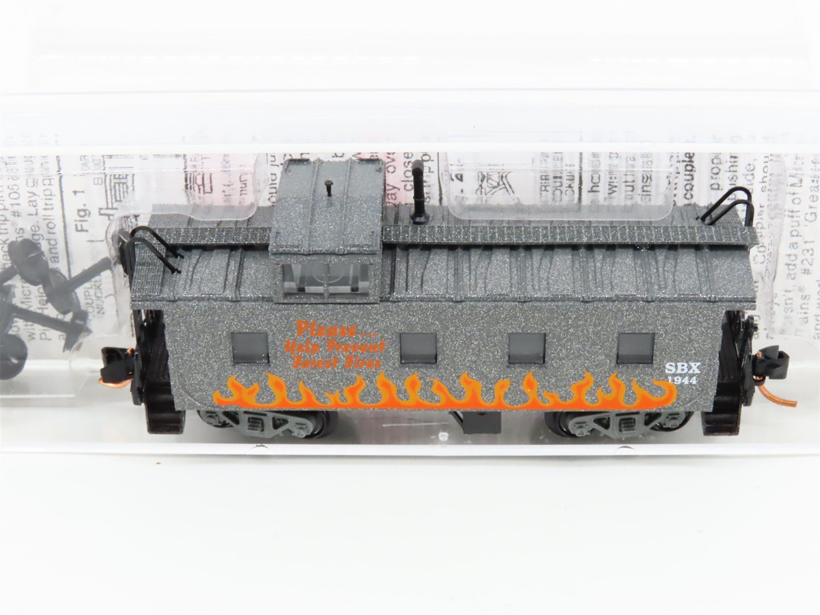 N Micro-Trains MTL 10000260 SBX Smokey Bear Forest Fire Prevention Caboose #1944