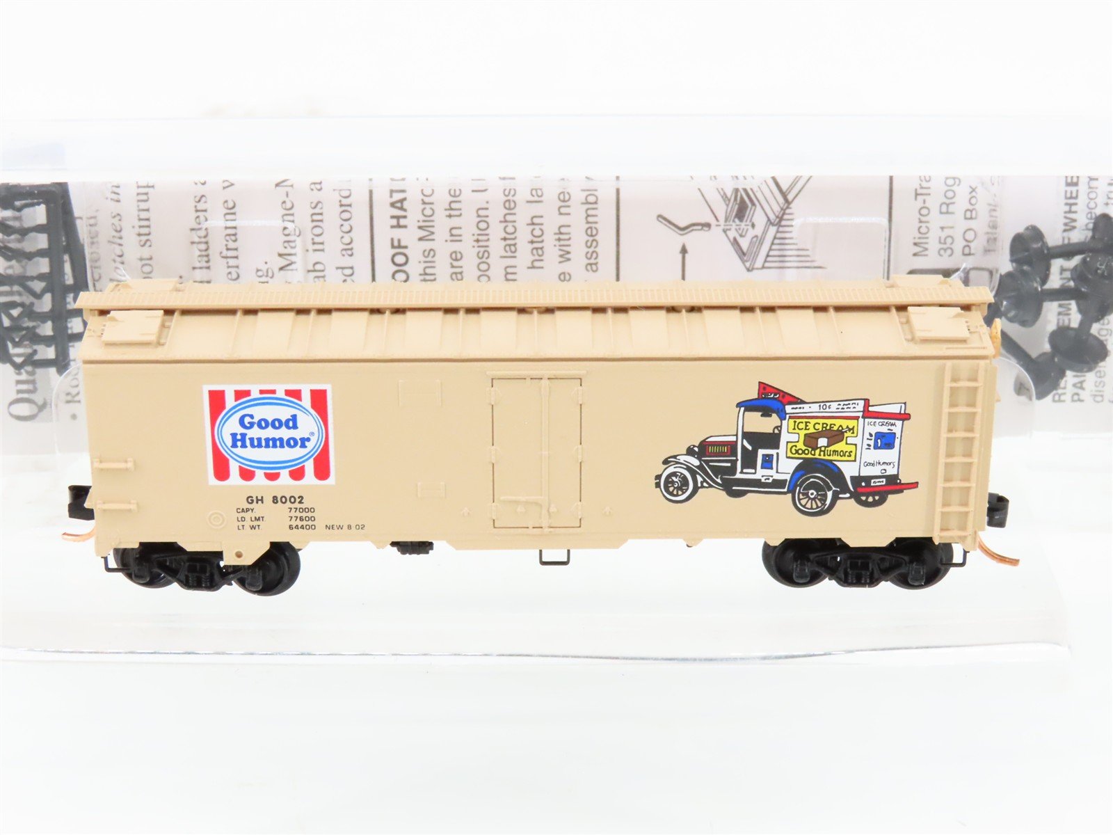 N Scale Micro-Trains MTL 59580 GH Good Humor 40' Steel Ice Reefer #8002