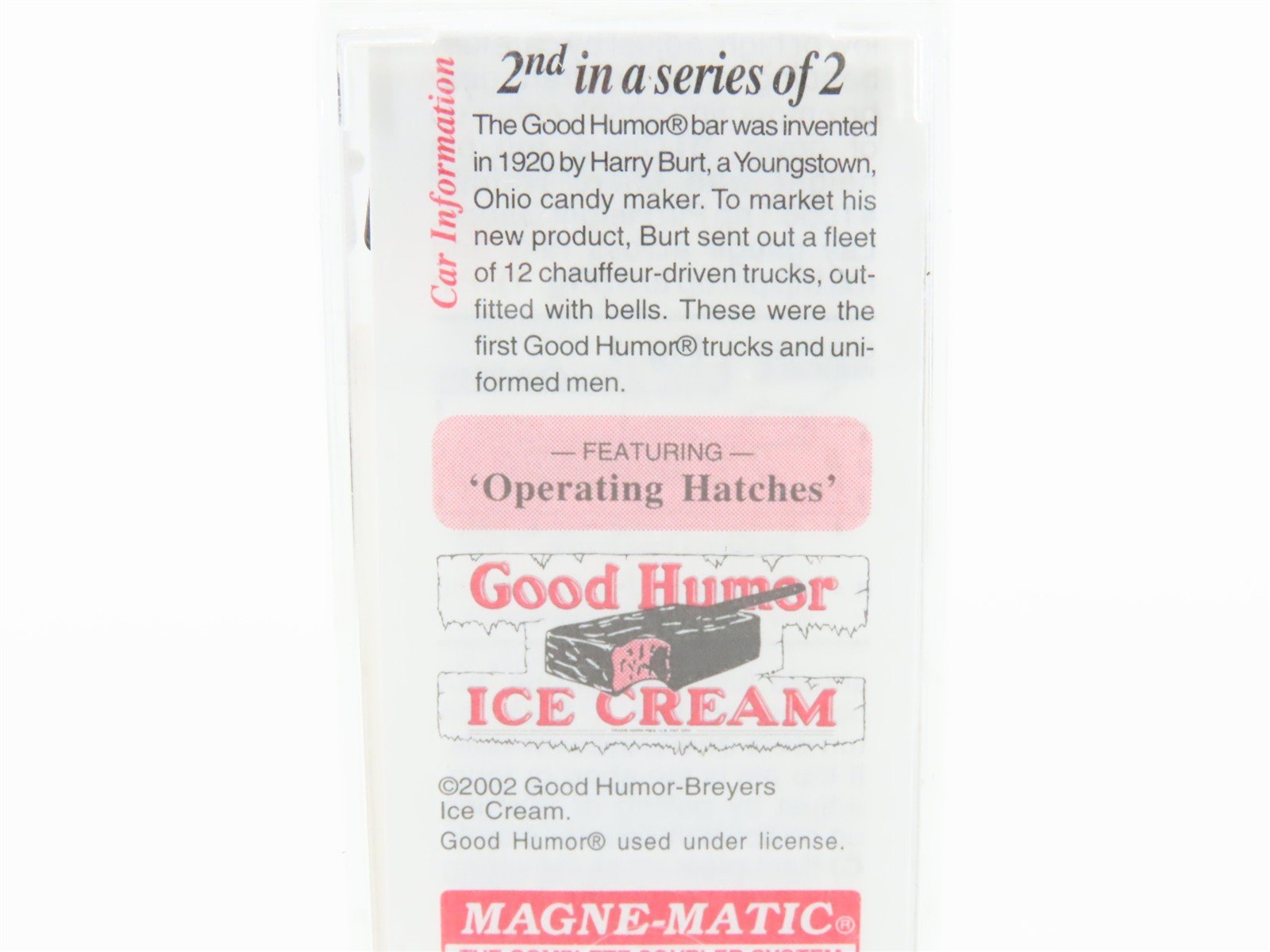 N Scale Micro-Trains MTL 59580 GH Good Humor 40' Steel Ice Reefer #8002