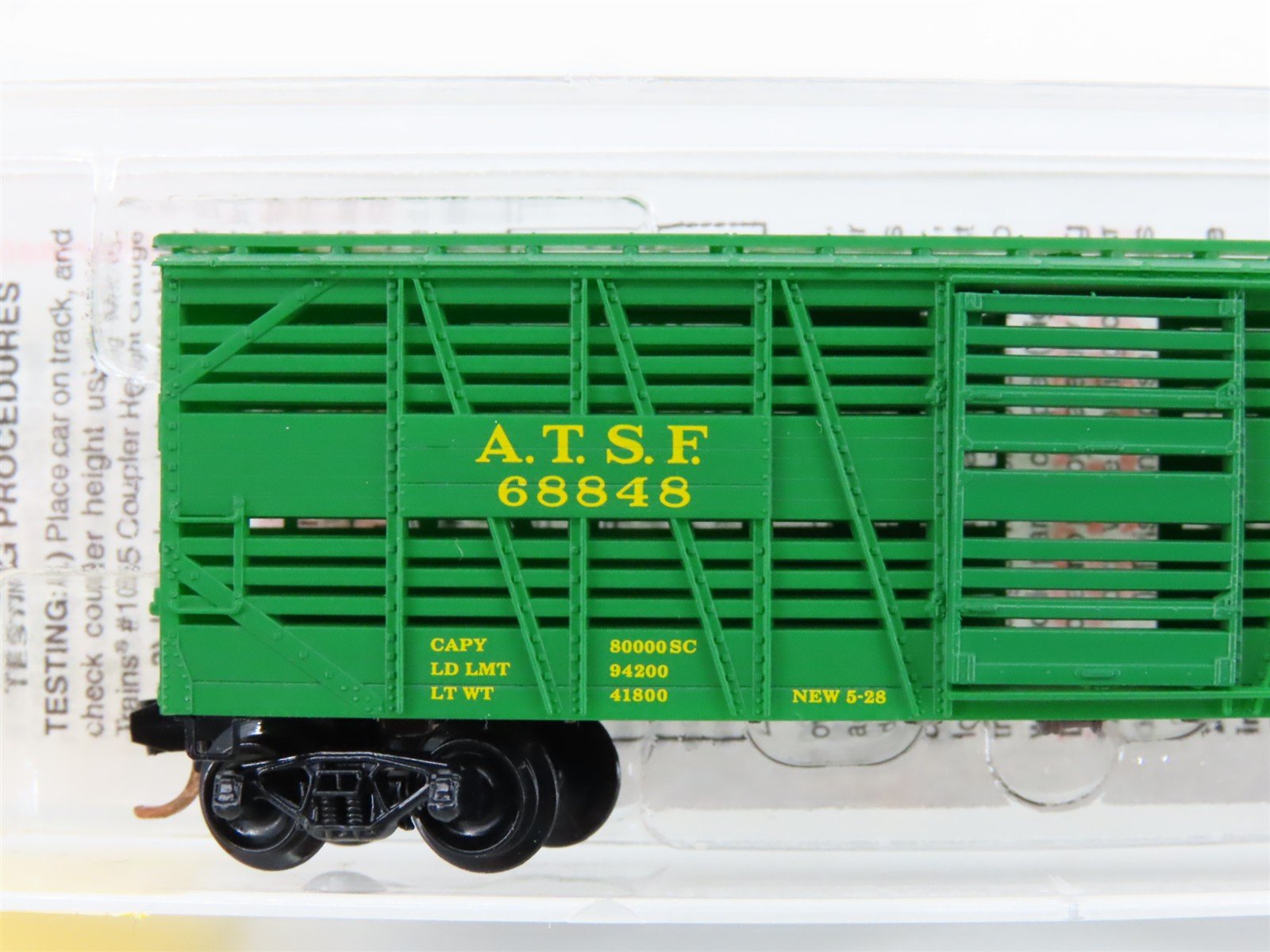 N Scale Micro-Trains MTL 35070 ATSF Santa Fe 40' Despatch Stock Car #68848