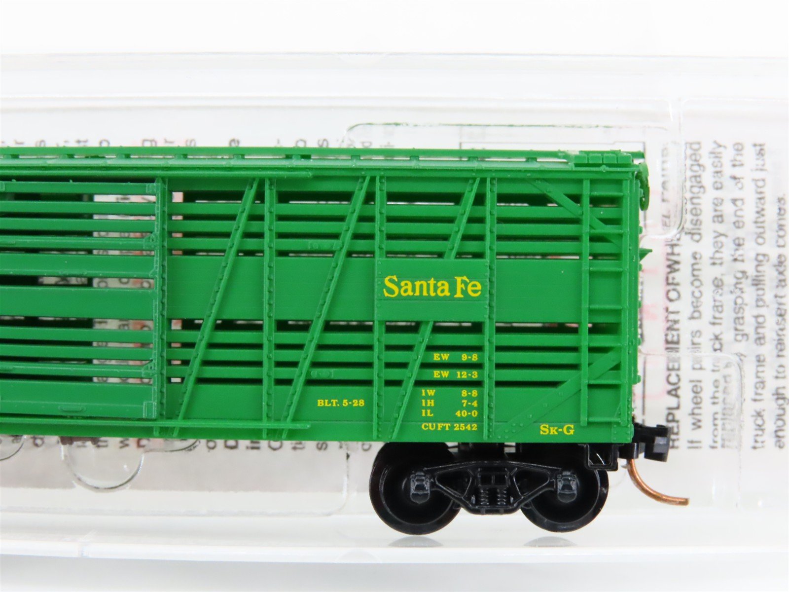 N Scale Micro-Trains MTL 35070 ATSF Santa Fe 40' Despatch Stock Car #68848