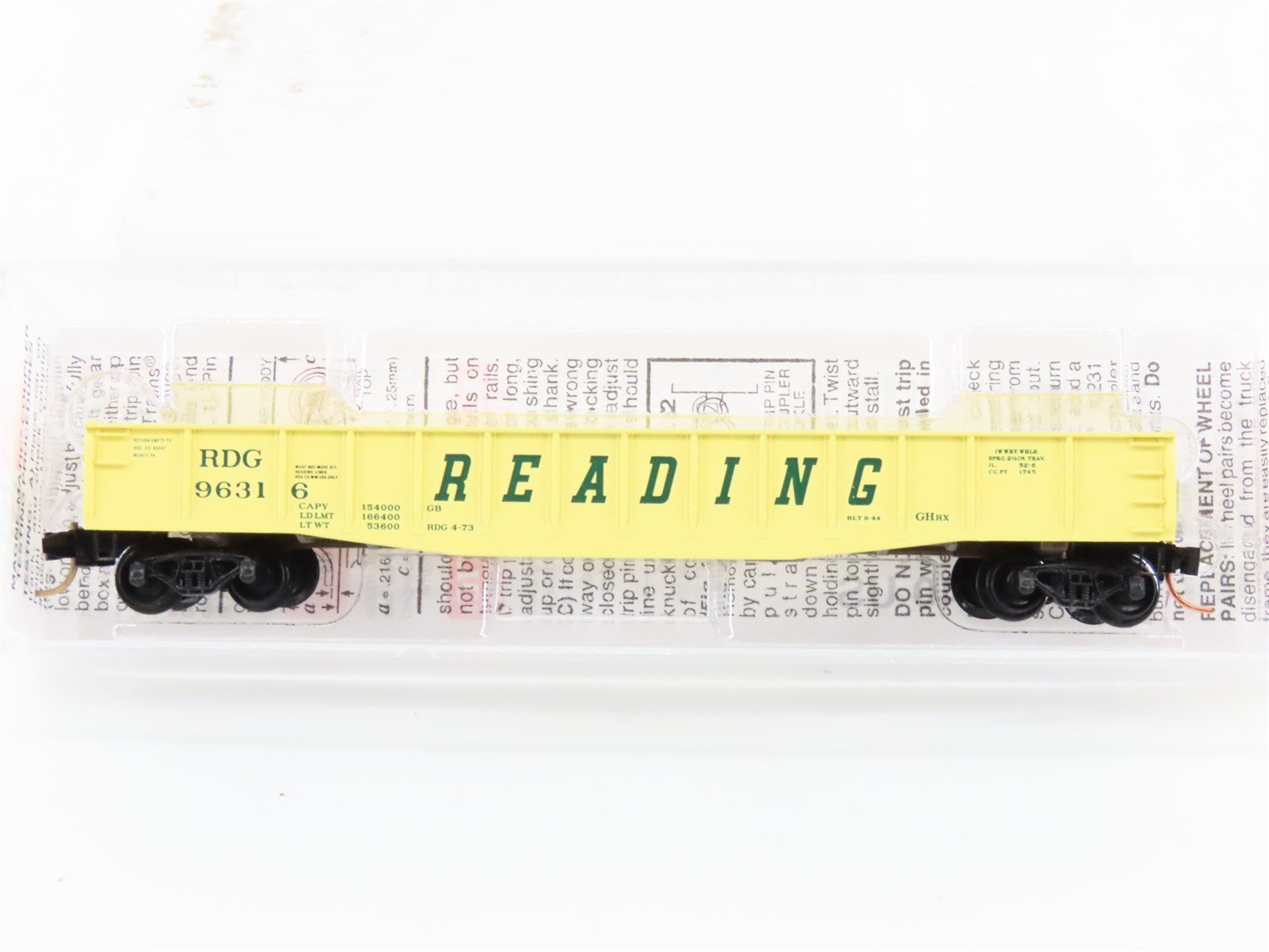 N Scale Micro-Trains MTL 46370 RDG Reading 50' Fishbelly Side Gondola #96316