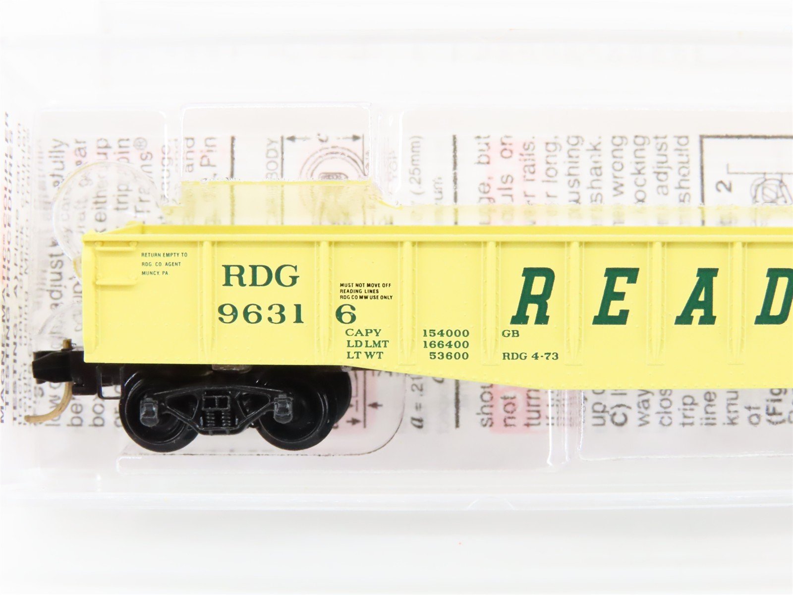 N Scale Micro-Trains MTL 46370 RDG Reading 50' Fishbelly Side Gondola #96316