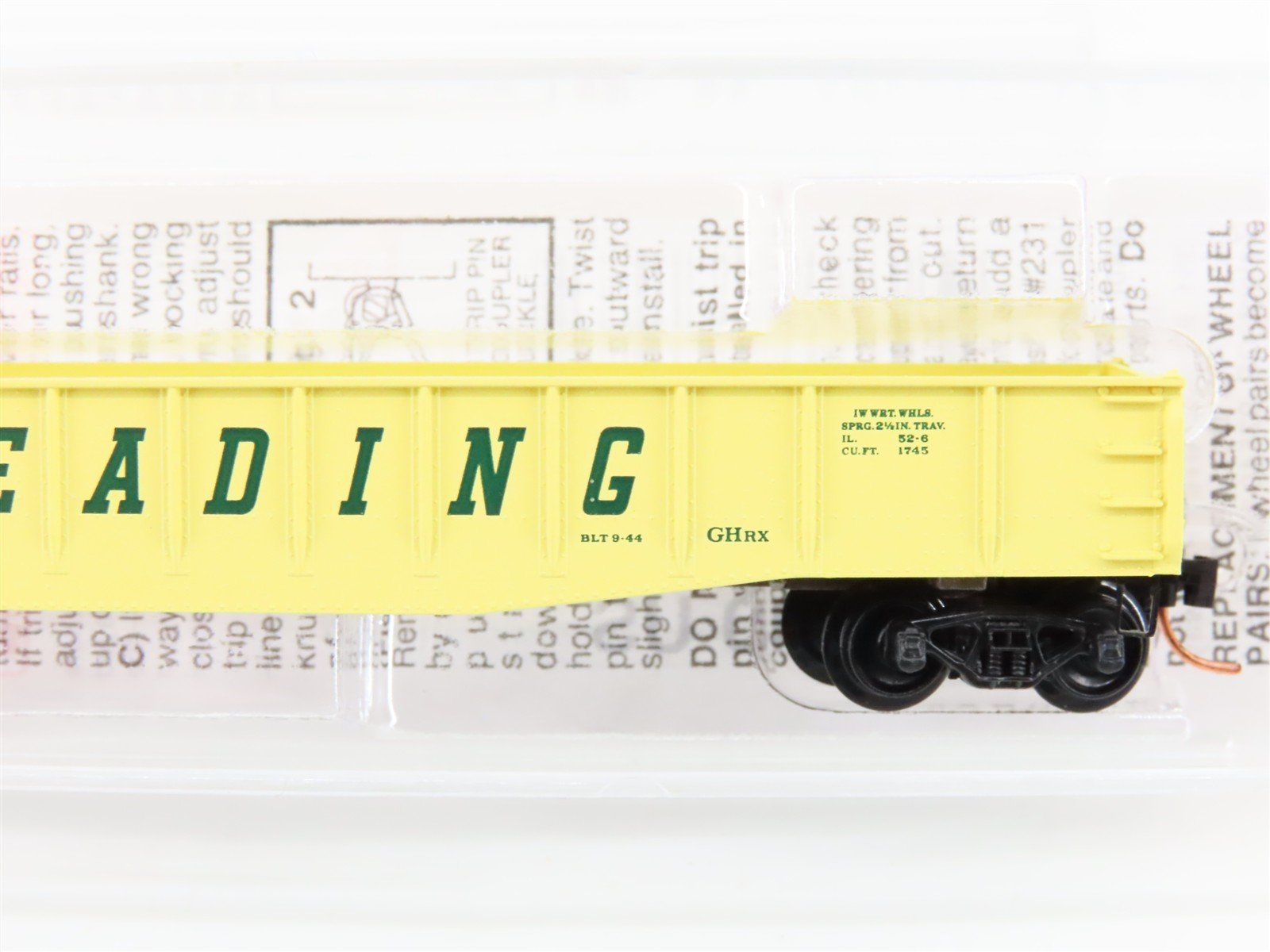 N Scale Micro-Trains MTL 46370 RDG Reading 50' Fishbelly Side Gondola #96316