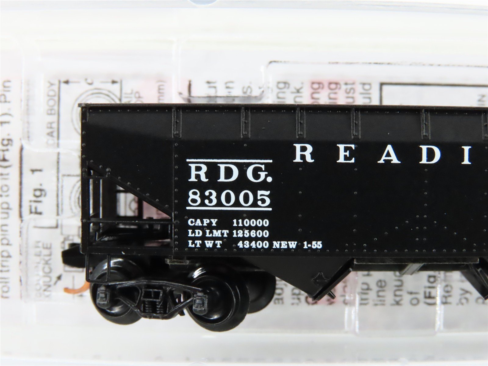 N Scale Micro-Trains MTL 05500310 RDG Reading 2-Bay Open Hopper #83005