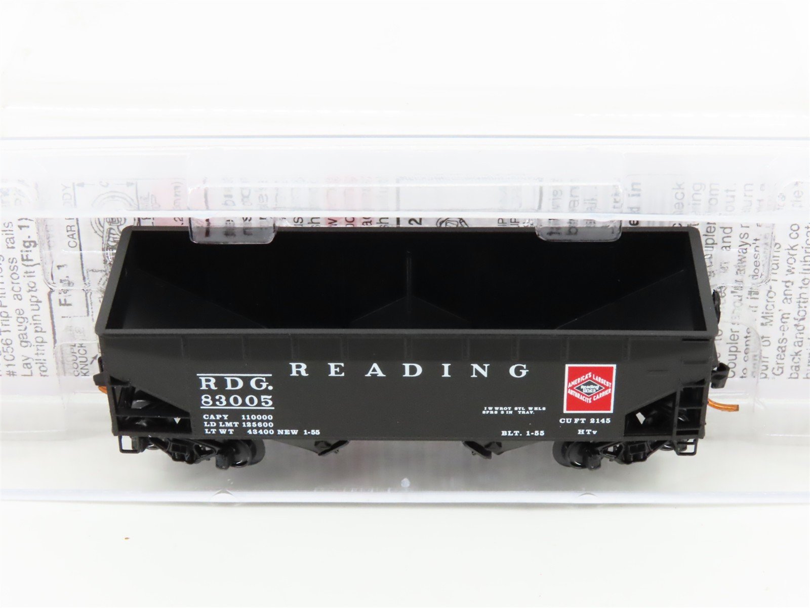 N Scale Micro-Trains MTL 05500310 RDG Reading 2-Bay Open Hopper #83005