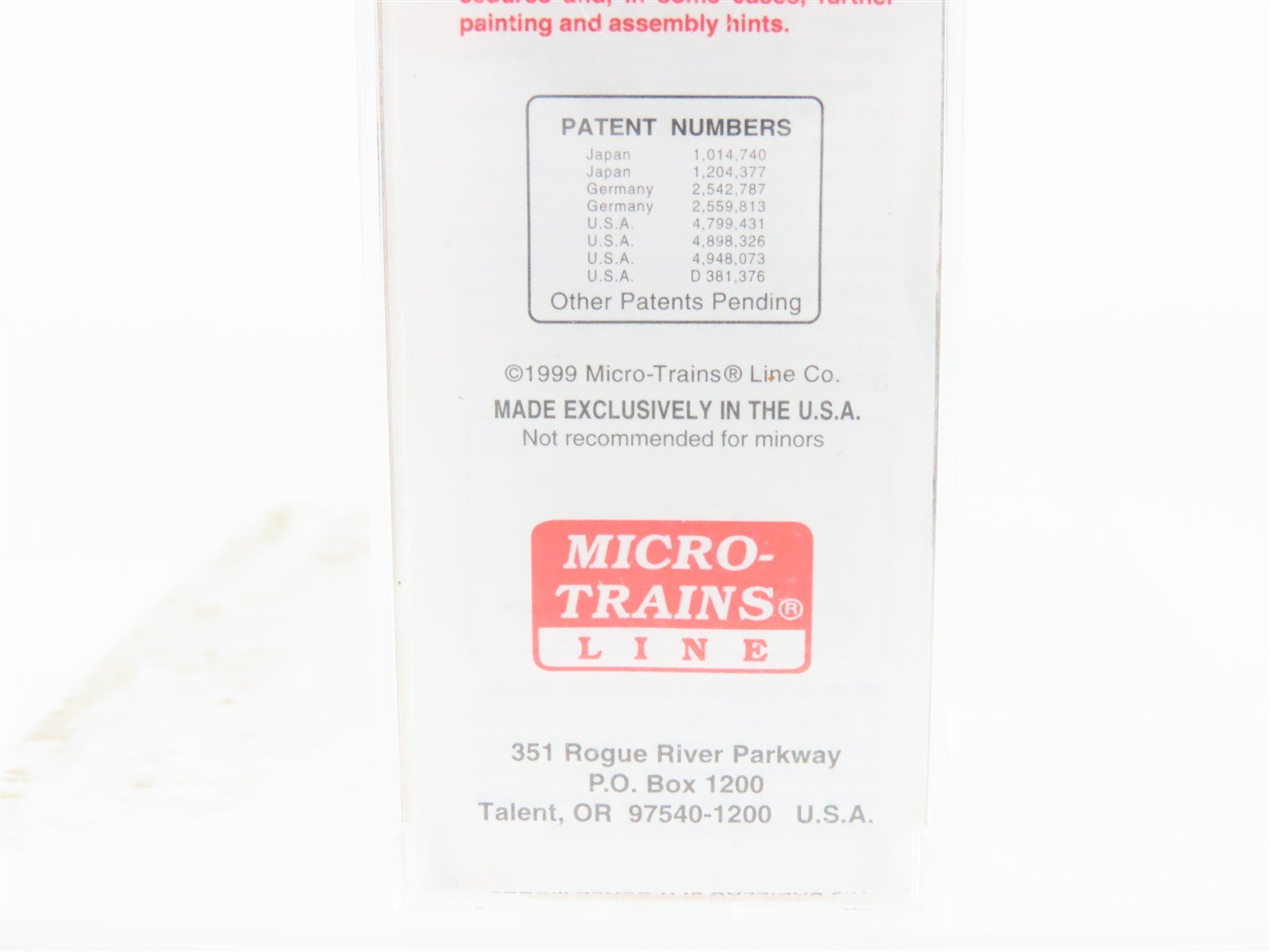 N Scale Micro-Trains MTL 120010 RDG Reading 40' Single Door Steel Boxcar #101999