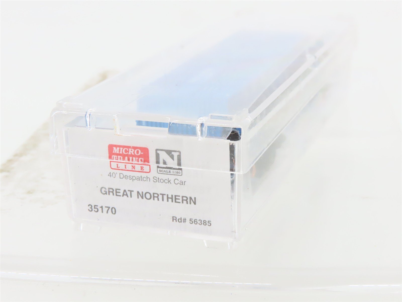 N Scale Micro-Trains MTL 35170 GN Big Sky Blue 40' Despatch Stock Car #56385