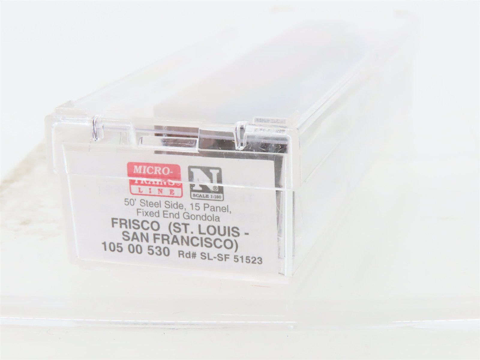 N Scale Micro-Trains MTL 10500530 SL-SF Frisco 50' Steel Side Gondola #51523