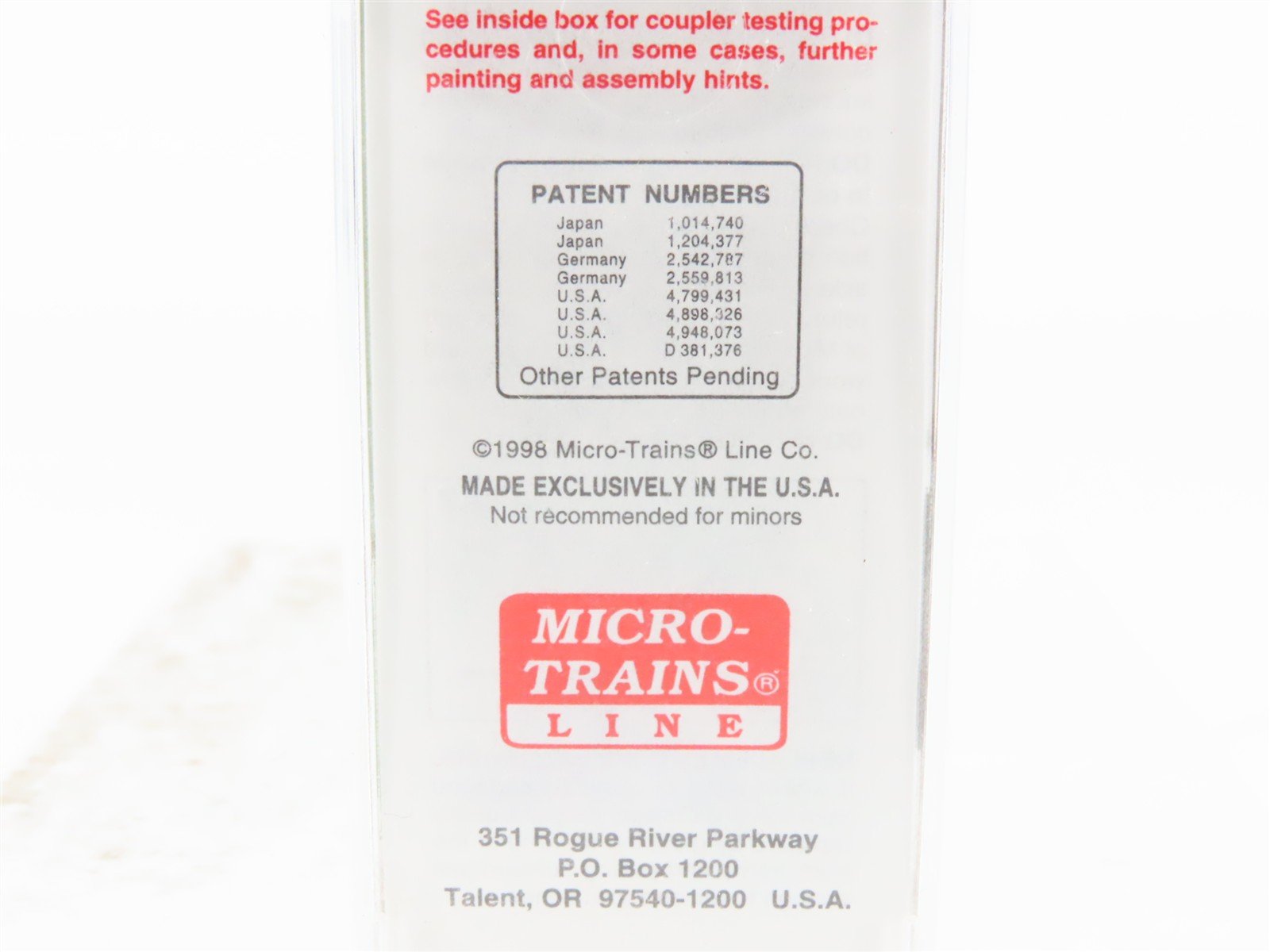 N Scale Micro-Trains MTL 38250 CP Rail 50' Plug Door Box Car #80781