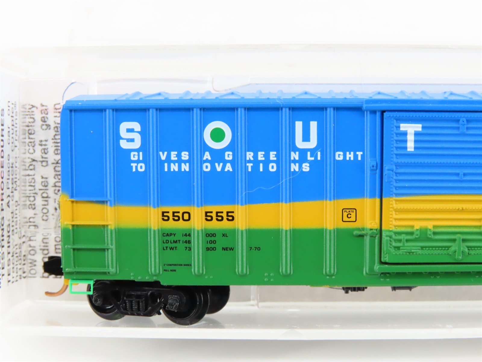 N Scale Micro-Trains MTL 25610 Southern Railway 50' Rib Side Box Car #550555