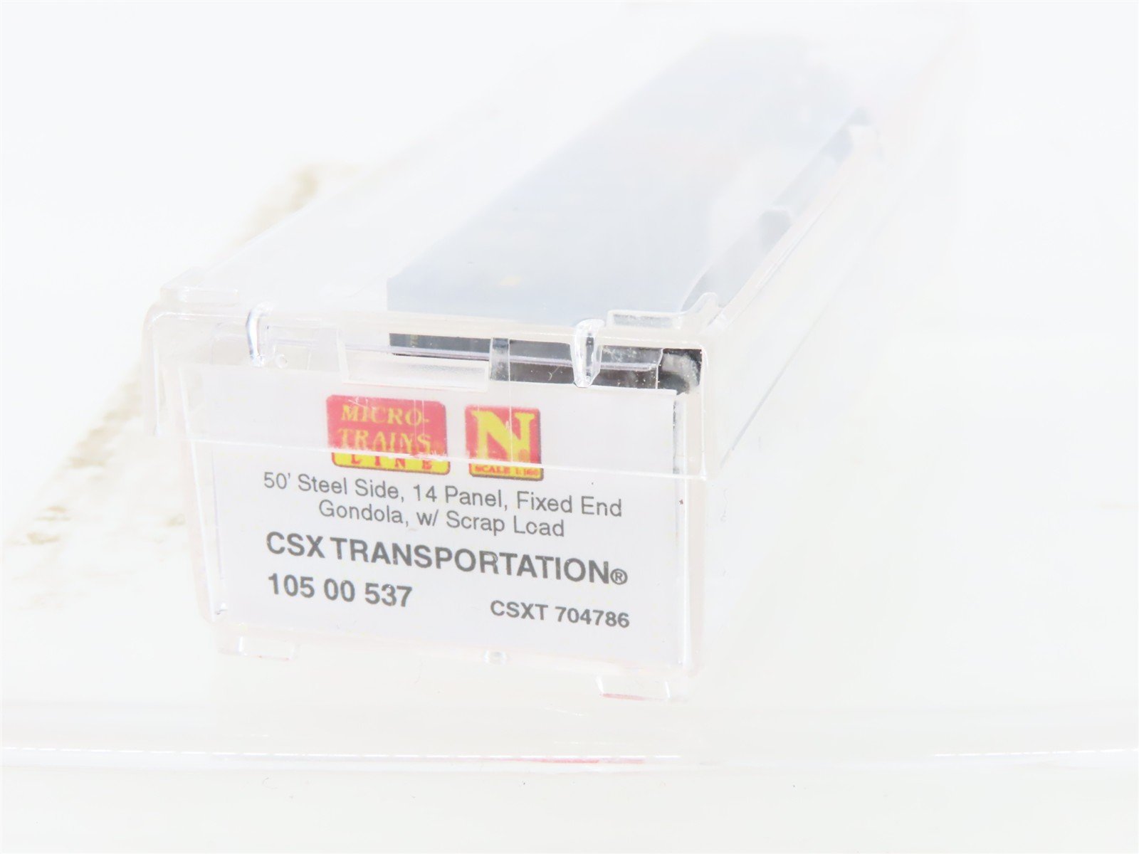 N Micro-Trains MTL 10500537 CSXT CSX Transportation 50' Gondola #704786 w/ Load