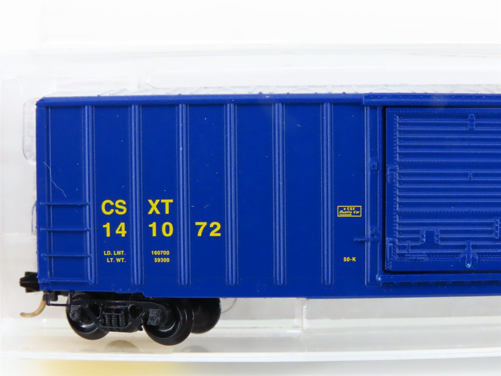 N Scale Micro-Trains MTL 25550/2 CSXT CSX 50' Rib Side Single Door Boxcar 141072