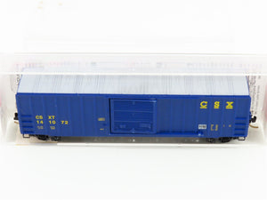 N Scale Micro-Trains MTL 25550/2 CSXT CSX 50' Rib Side Single Door Boxcar 141072