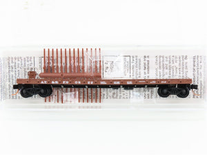 N Scale Micro-Trains MTL 44060 ATSF Santa Fe 50' Straight Side Flat Car #90822