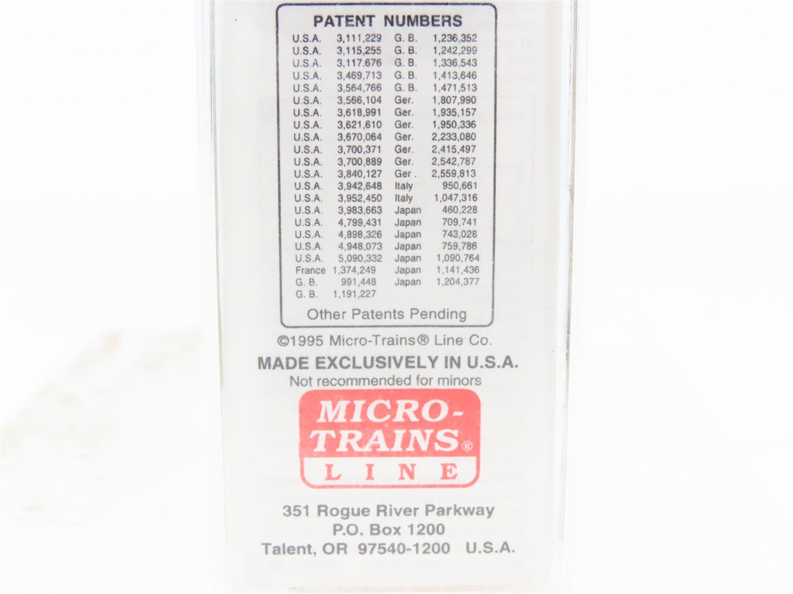 N Scale Micro-Trains MTL 20306/1 BN Burlington Northern 40' Box Car #189286